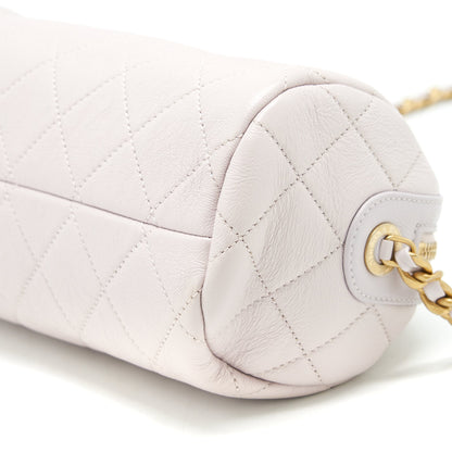Chanel mini Bowling bag with chain light purple