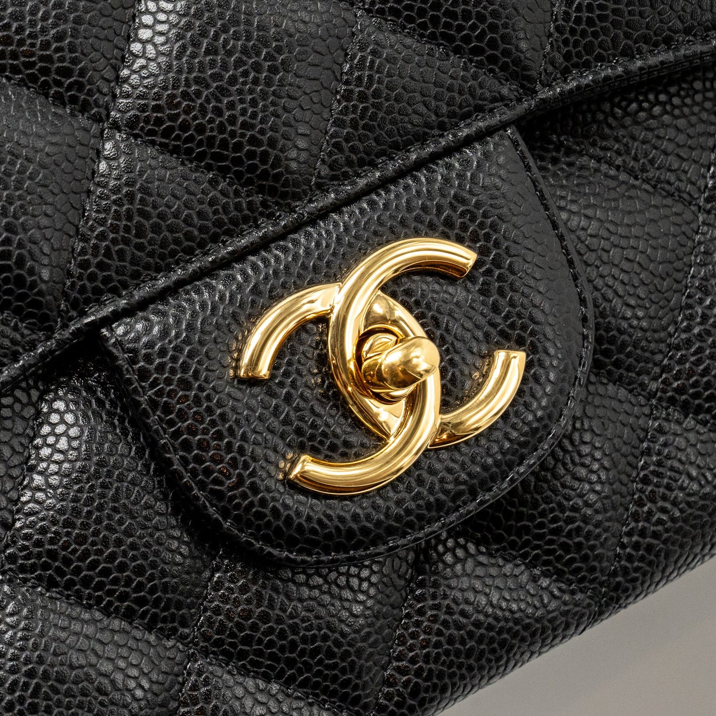 Chanel Maxi Classic Double Flap Bag Caviar Black