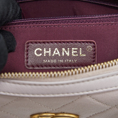 Chanel mini Bowling bag with chain light purple