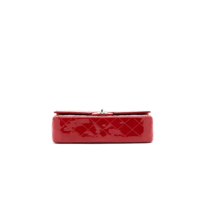 Chanel Medium Classic Double Flap Bag Patent Leather Red