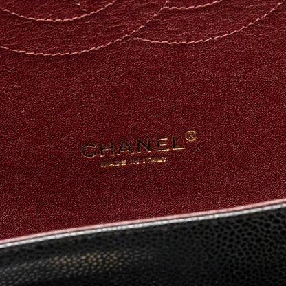 Chanel Maxi Classic Double Flap Bag Caviar Black