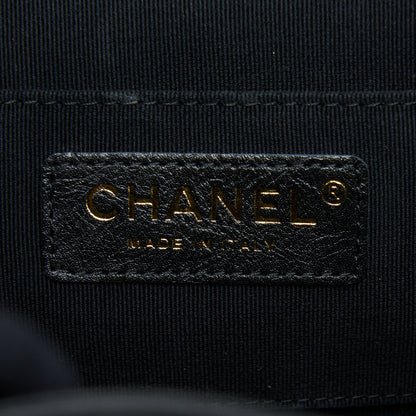 Chanel 22C Mini Duma Backpack Aged Calfskin Black L (Microchip)