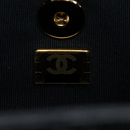 Chanel 22C Mini Duma Backpack Aged Calfskin Black L (Microchip)