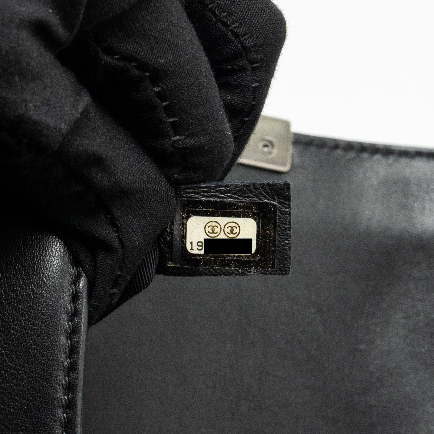 Chanel Medium Boy Bag Calfskin Black Ruthenium Hardware