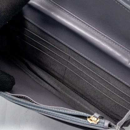 Chanel Boy Wallet on Chain caviar grey L