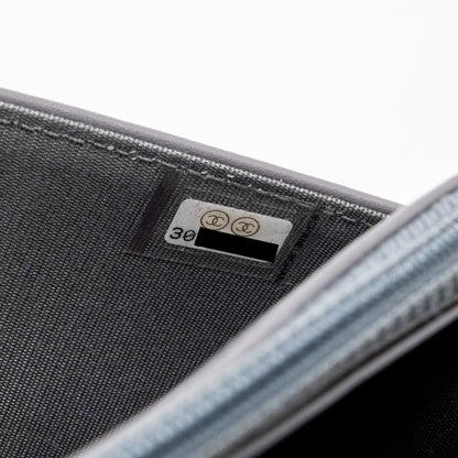 Chanel Boy Wallet on Chain caviar grey L
