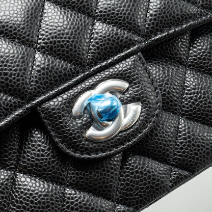 Chanel Small Classic Double Flap Bag Caviar BLACK  (Microchip)