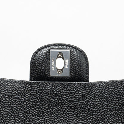Chanel Small Classic Double Flap Bag Caviar BLACK  (Microchip)