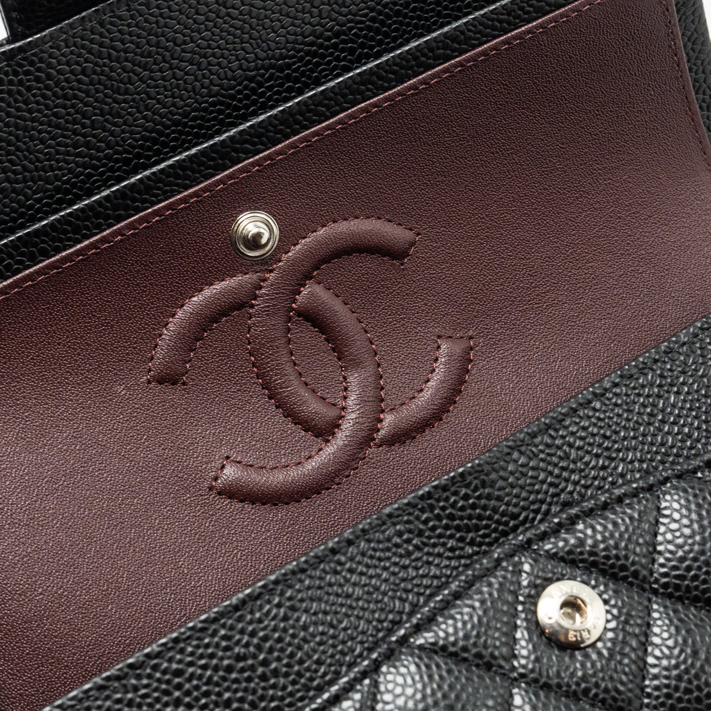 Chanel Small Classic Double Flap Bag Caviar BLACK  (Microchip)
