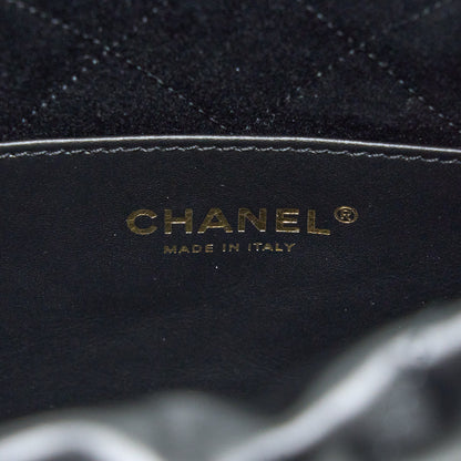 Chanel 23s Mini 22 Bag Aged Calfskin Black Brushed  (Microchip)