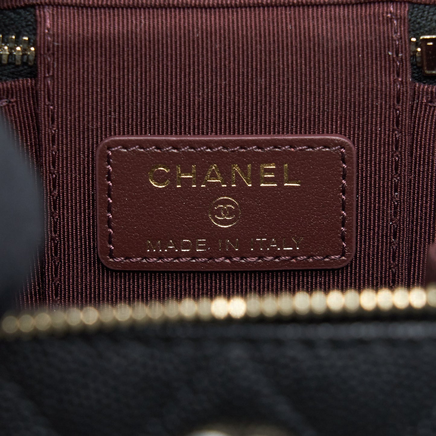 Chanel Mini Vanify Chain Caviar Black L