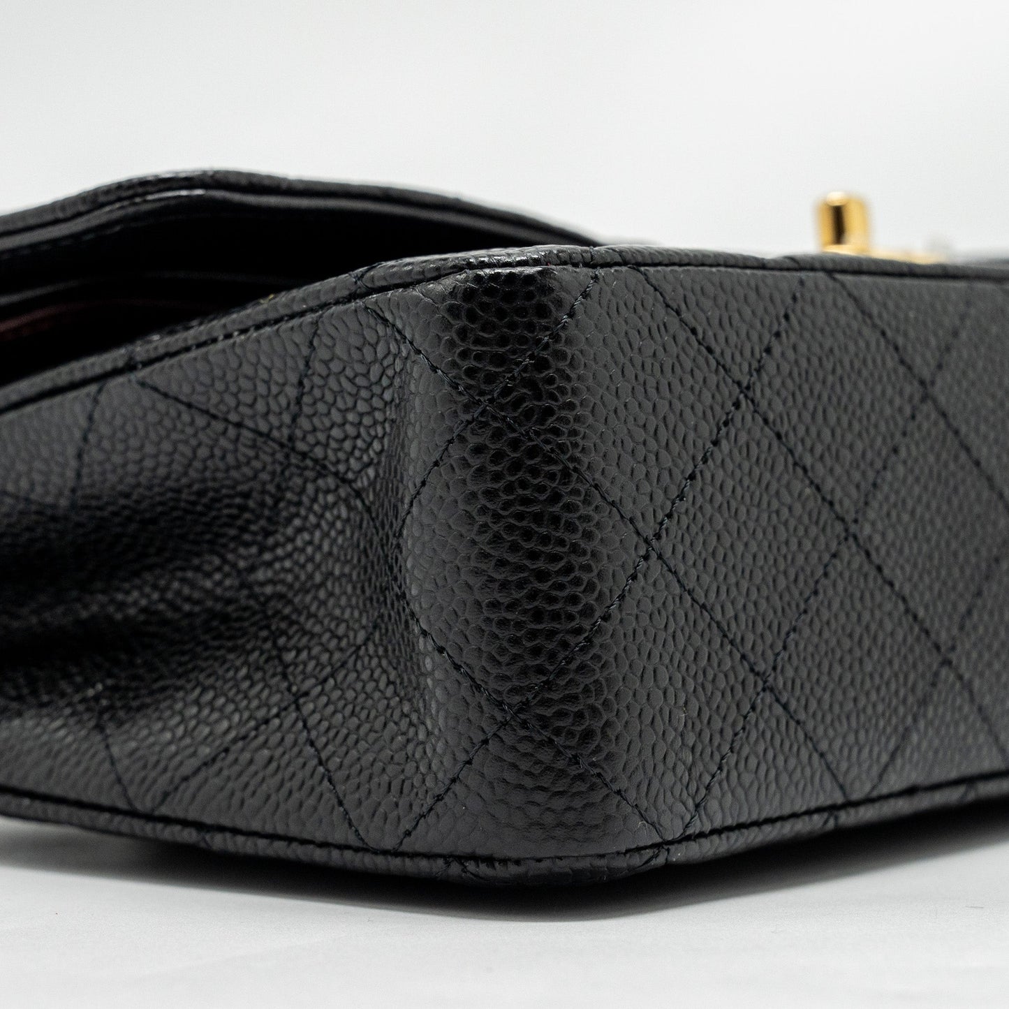 Chanel Medium Classic Double Flap Bag Caviar Black  (Microchip)