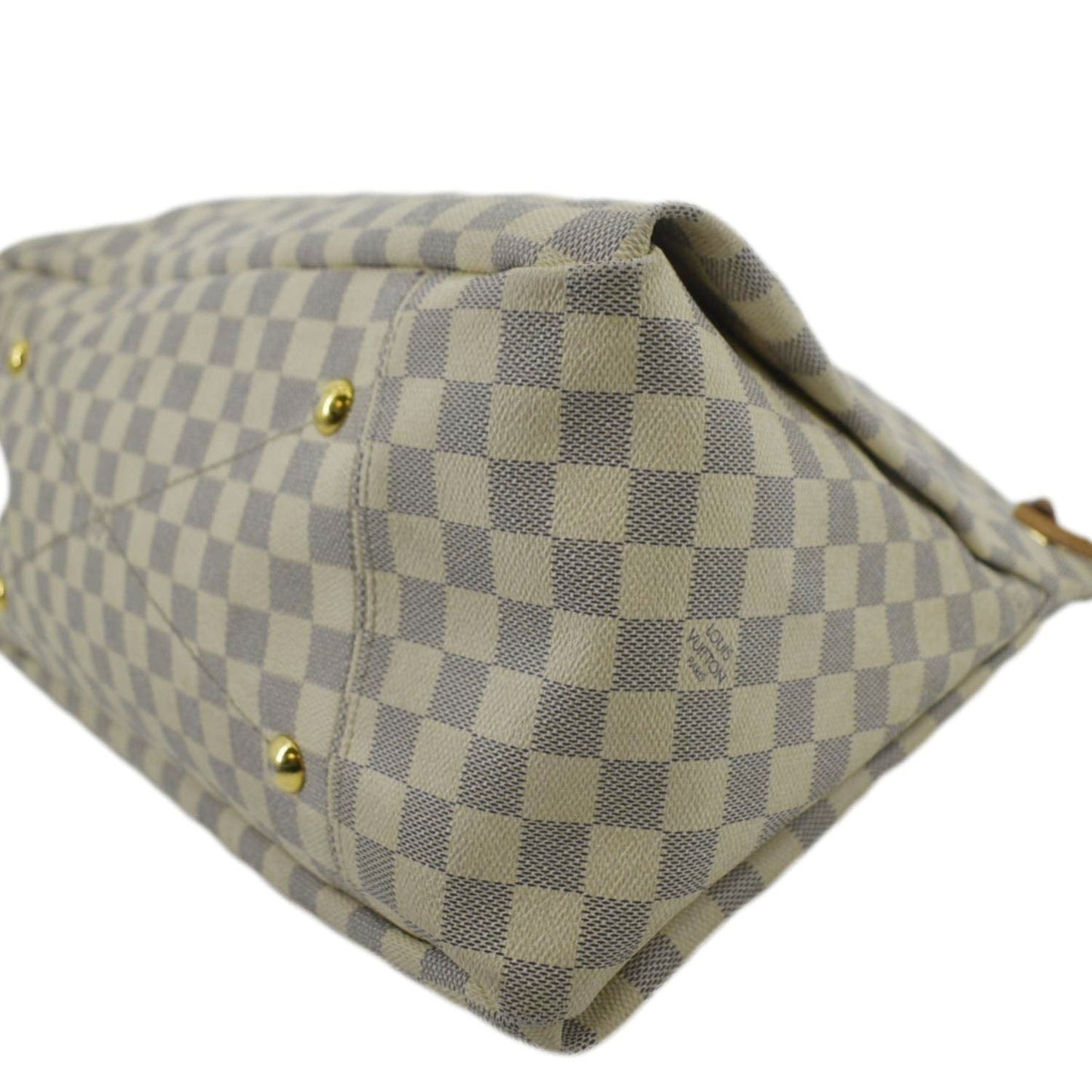 LOUIS VUITTON Artsy MM Damier Azur Hobo Bag White