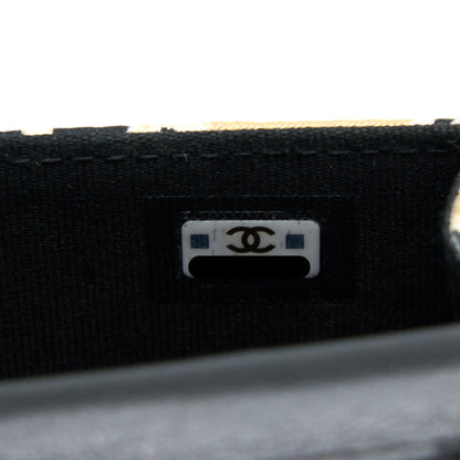 Chanel Mini Clutch with Chains Fabric Multicolour L (Microchip)