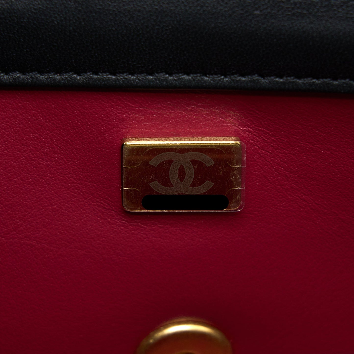 Chanel 23S Camellia Chain Mini Rectangular Lambskin Black Brushed  (Microchip)