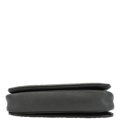 LOUIS VUITTON Metis Pochette Empreinte Leather Crossbody Bag Black