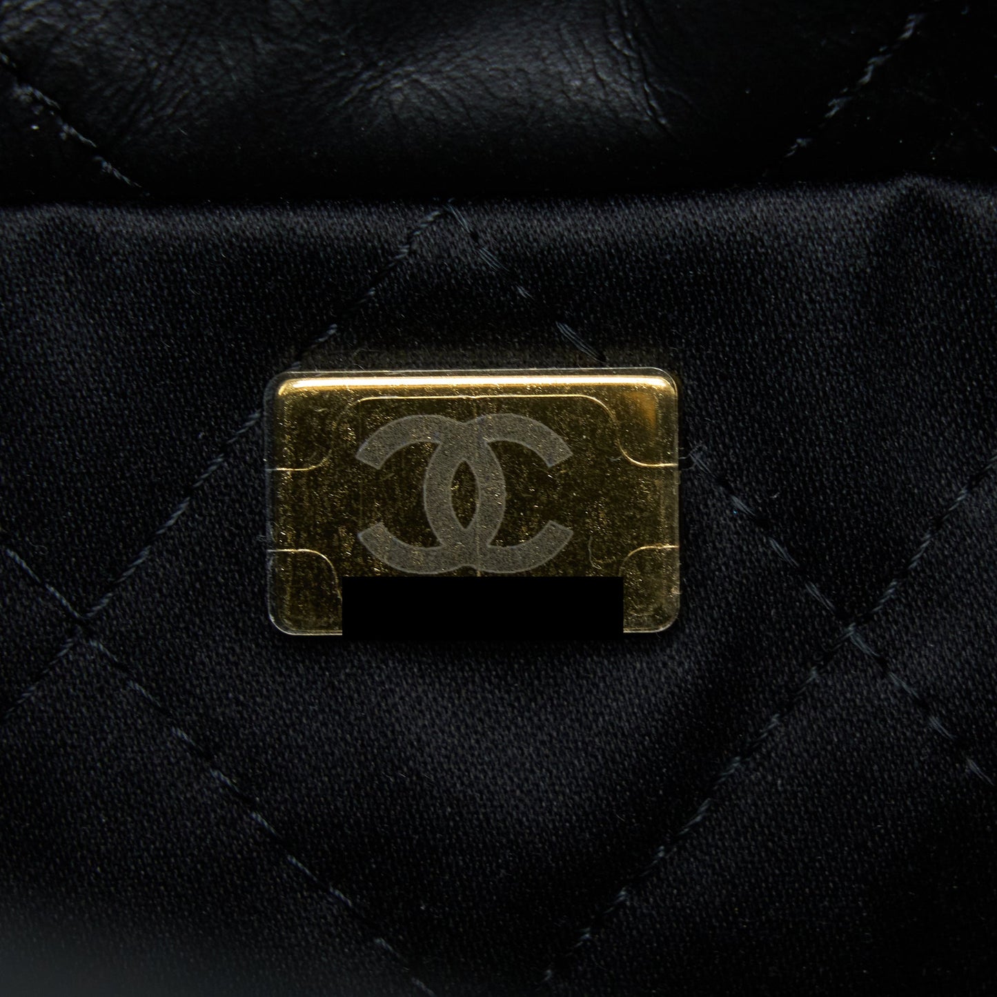 Chanel Small 22 Bag white letter Shiny Calfskin  (Microchip)