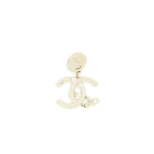 Chanel 22P Pearl Drop And Crystal Earring L