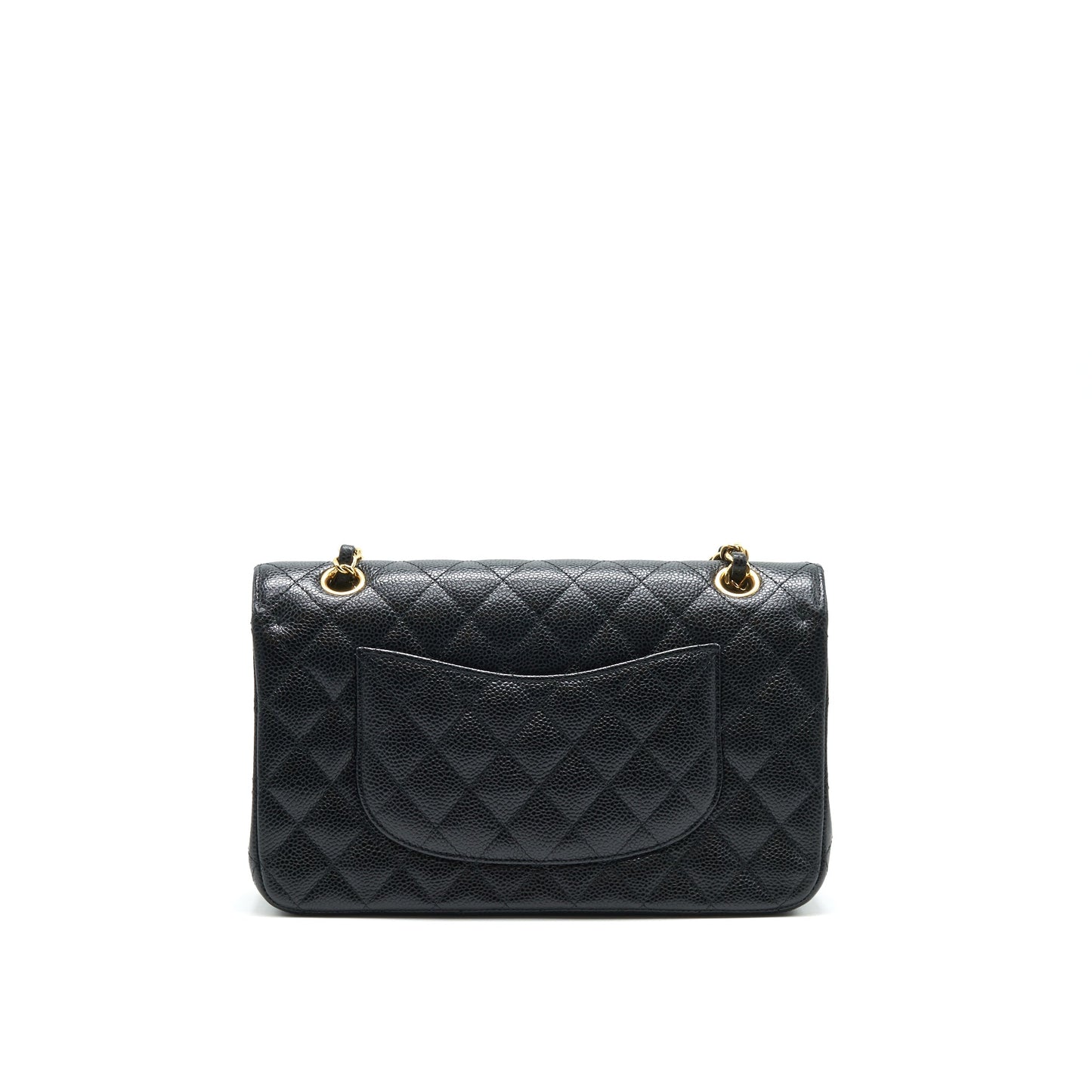 Chanel medium Classic double flap Bag Caviar black  serial 25