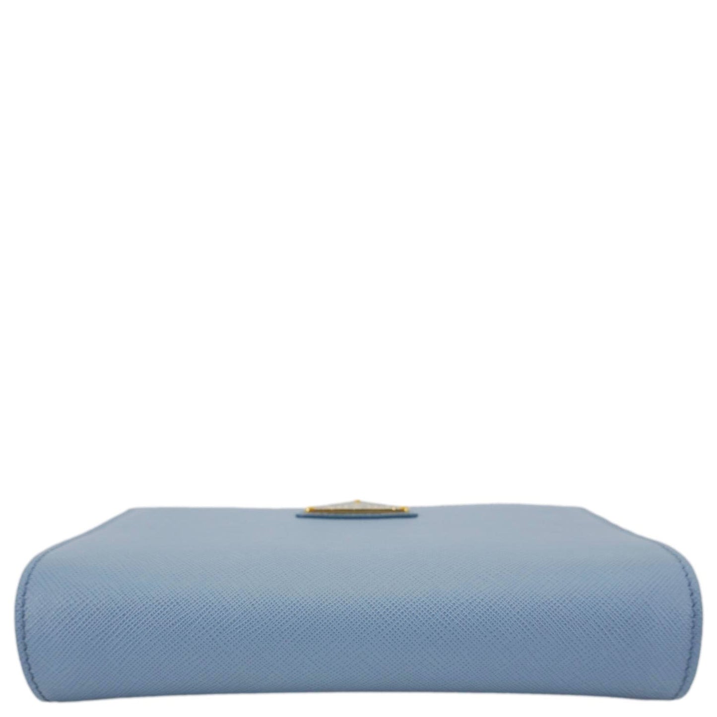 PRADA Bandoliera Flip Lock Saffiano Leather Chain Crossbody Bag Blue