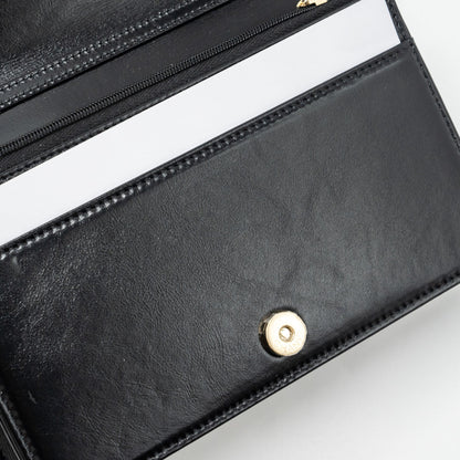 Chanel 24C 31 wallet on chain shiny calfskin black L (Microchip)