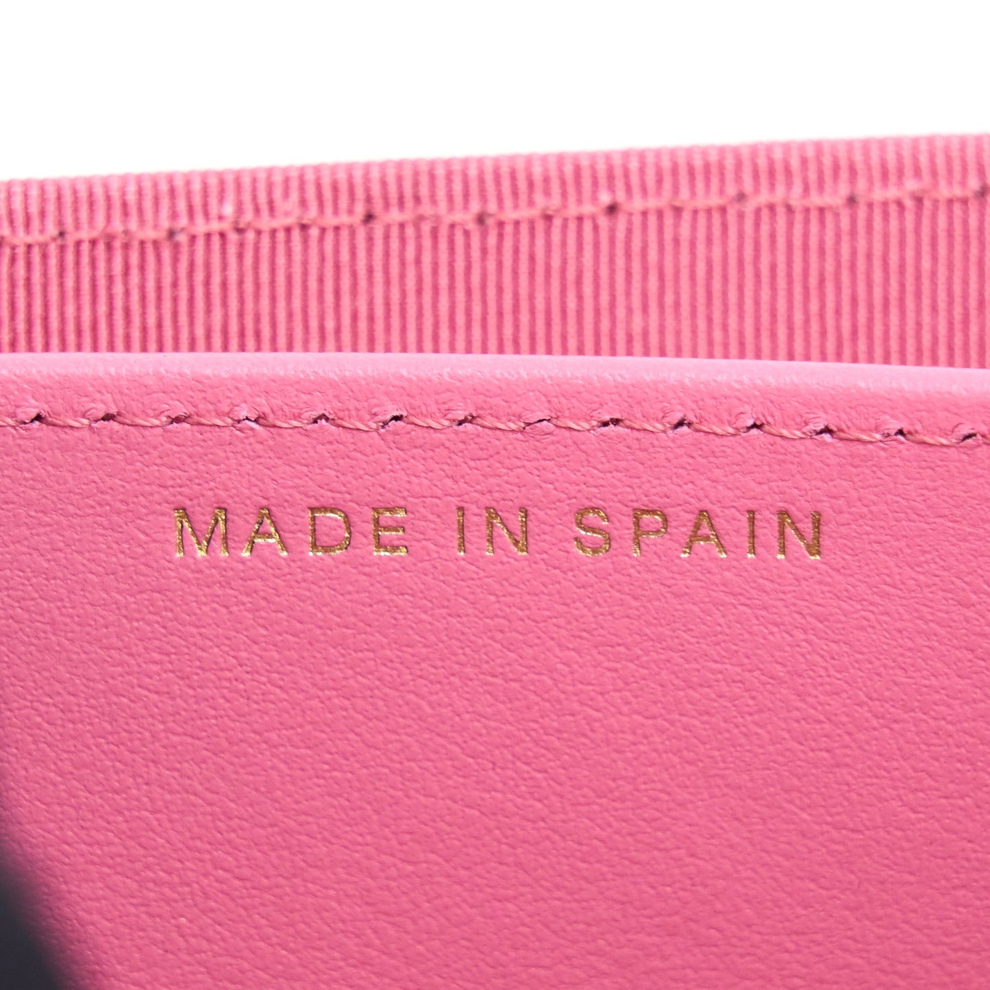 Chanel Mini Flap Card Holder Caviar Pink L