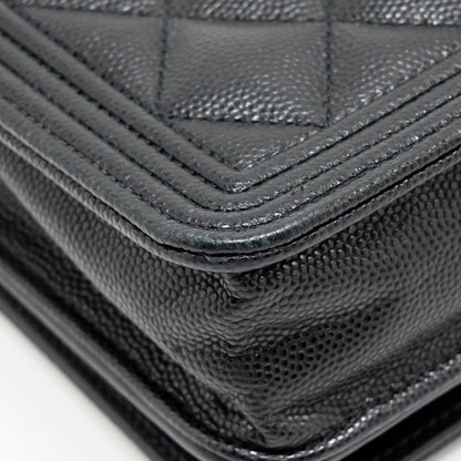 Chanel Boy Wallet on Chain Caviar BLack
