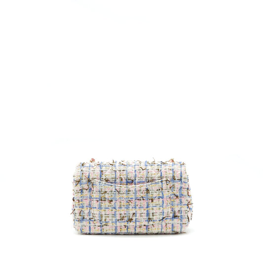 Chanel Mini Rectangular Flap Bag Tweed Multicolour L