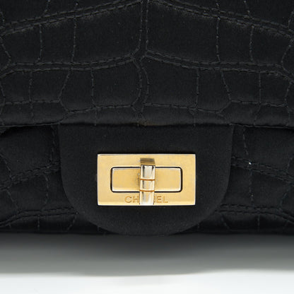 Chanel 2.55 Reissue Flap Bag Satin Black