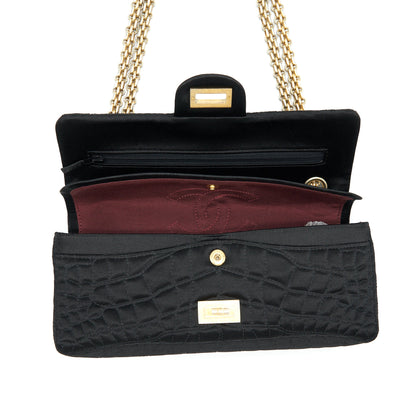 Chanel 2.55 Reissue Flap Bag Satin Black