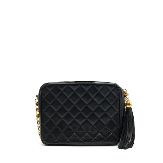 Chanel Vintage Camera Bag Lambskin Black