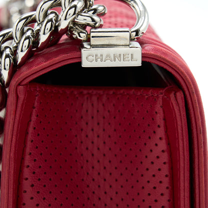 Chanel Medium Boy Bag Lambskin Red