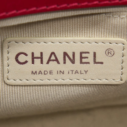 Chanel Medium Boy Bag Lambskin Red