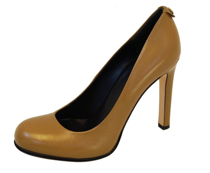 GUCCI Leather Heel Pump Interlocking G 329837 Size 40