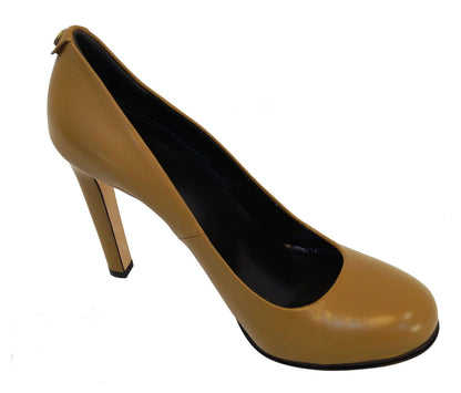 GUCCI Leather Heel Pump Interlocking G 329837 Size 40