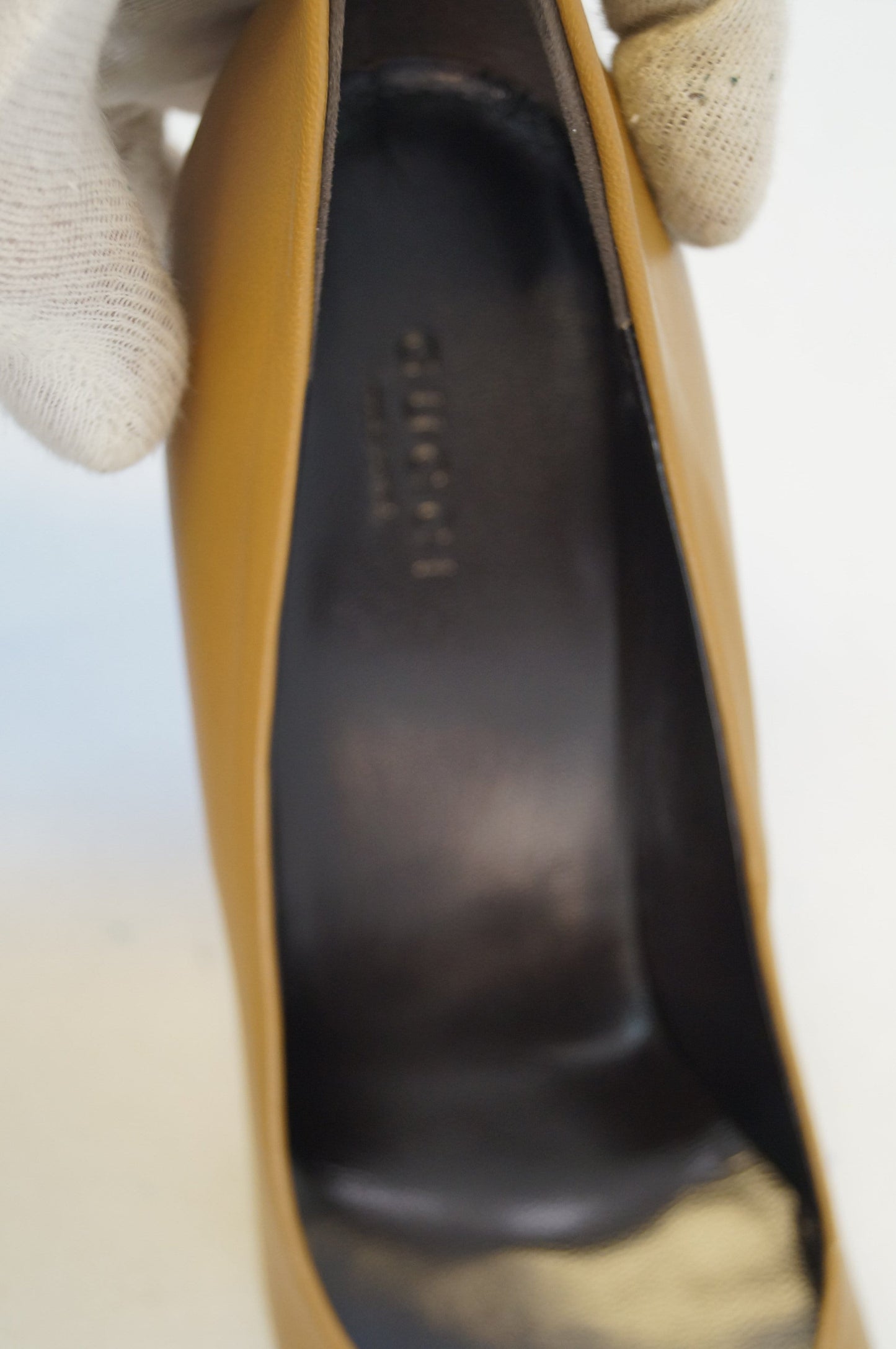 GUCCI Leather Heel Pump Interlocking G 329837 Size 40