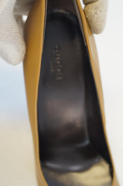 GUCCI Leather Heel Pump Interlocking G 329837 Size 40