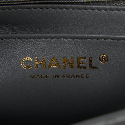 Chanel 22A Mini Rectangular Flap Bag Lambskin Grey L