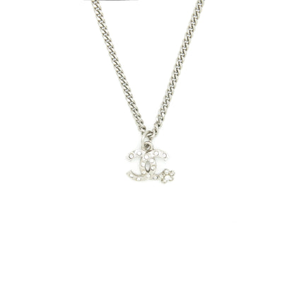 Chanel mini CC logo necklace