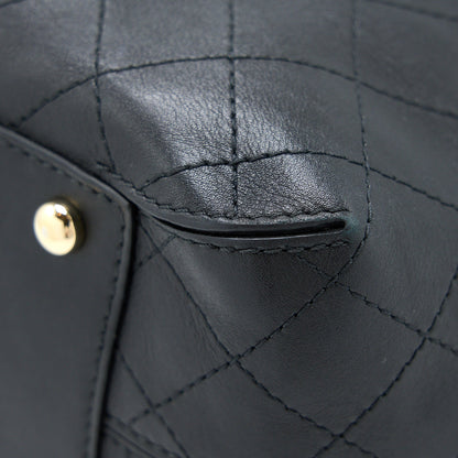 Chanel Drawstring Bucket Bag Calfskin Black L