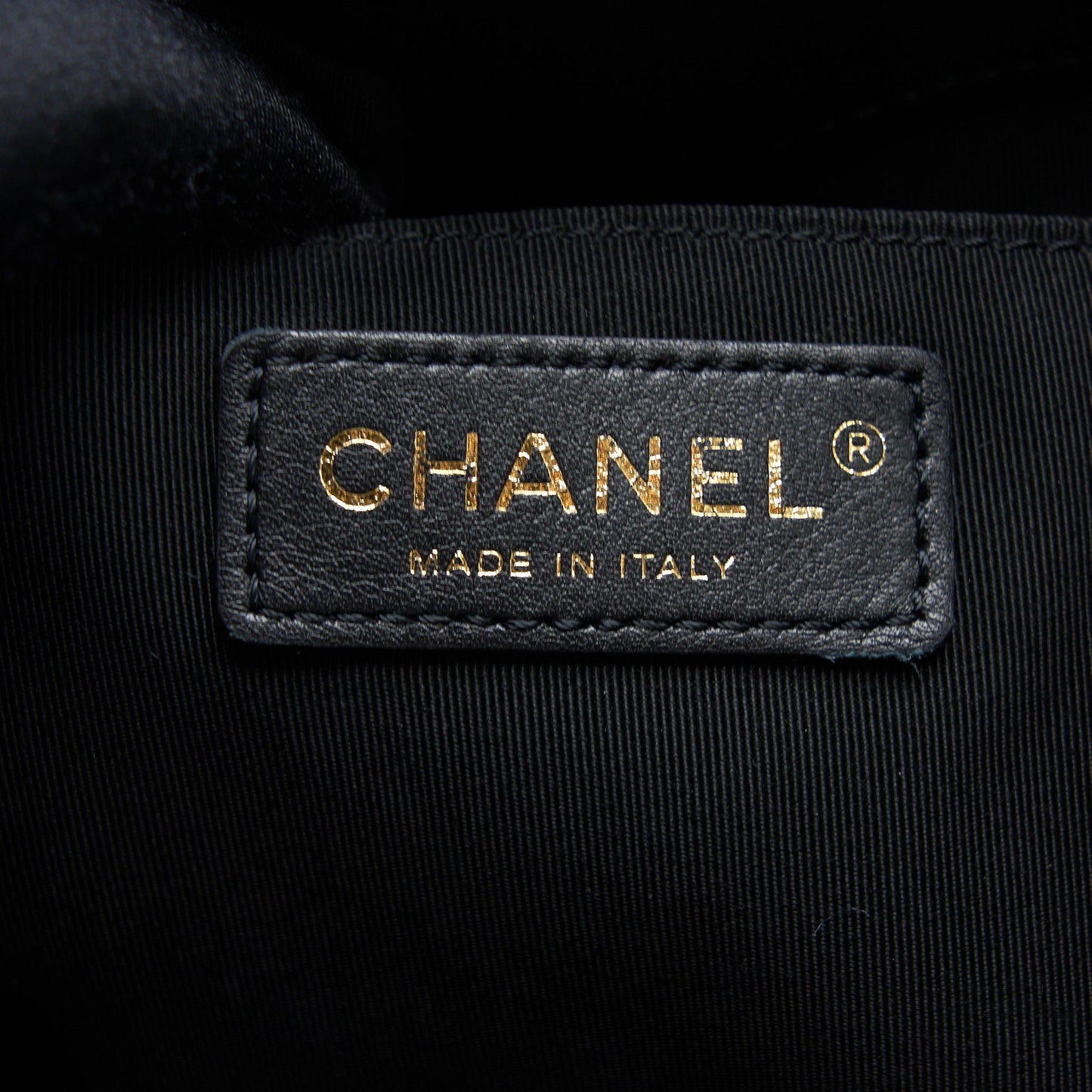 Chanel Drawstring Bucket Bag Calfskin Black L