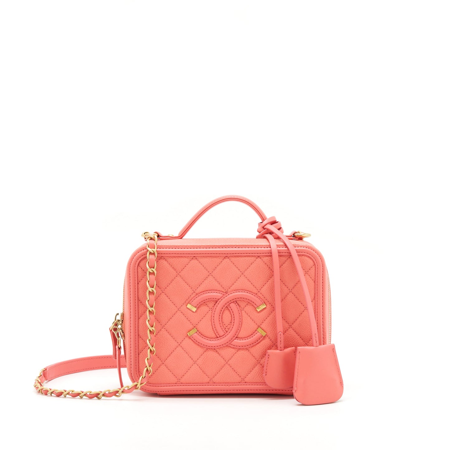 Chanel Vanity Case Medium Caviar Pink