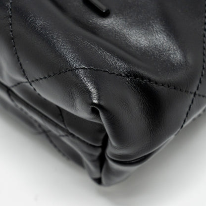 Chanel Mini 22 Bag Calfskin So Black (Microchip)