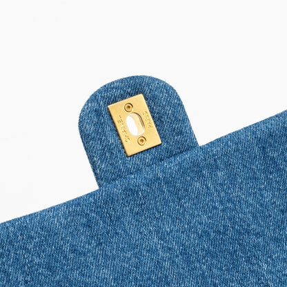 Chanel 22P Flap bag denim blue  (microchip)