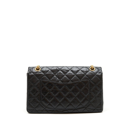 Chanel 2.55 226 Reissue Double Flap Bag Calfskin Black