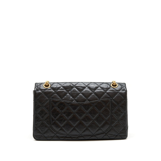 Chanel 2.55 226 Reissue Double Flap Bag Calfskin Black