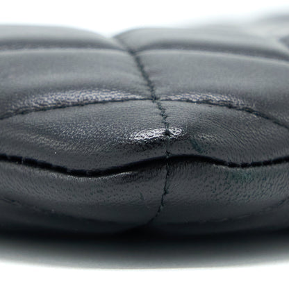 Chanel O Case Pouch Lambskin Black L