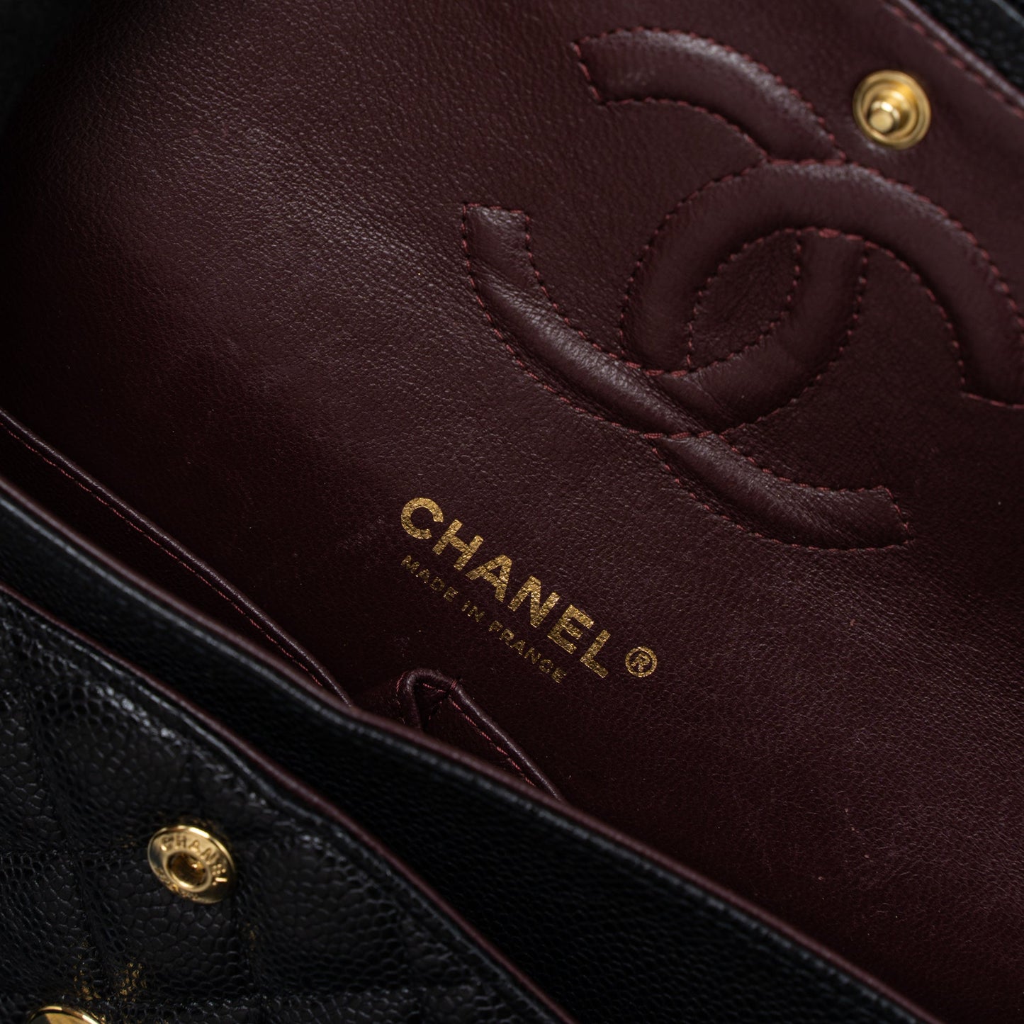 Chanel Medium Classic Double Flap Bag Caviar Black
