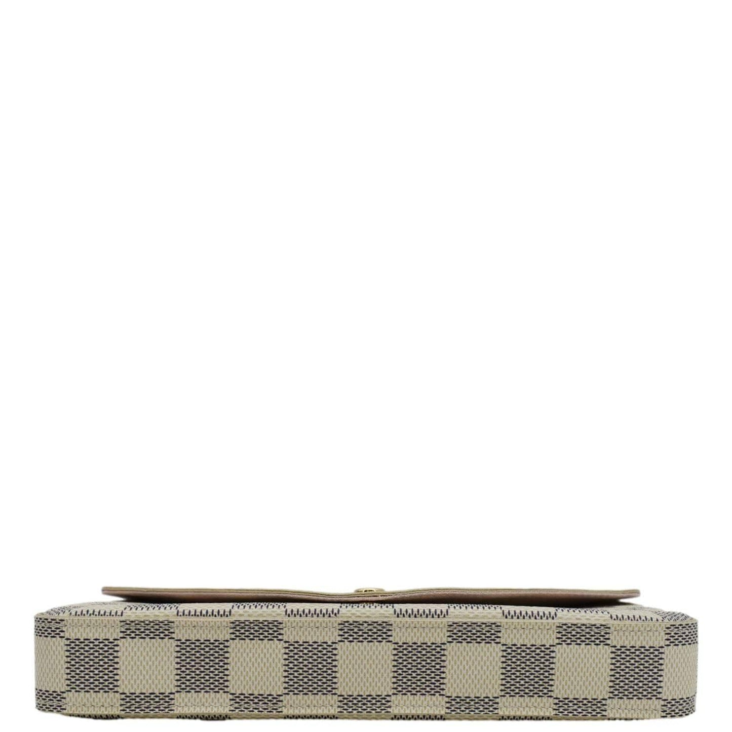 LOUIS VUITTON Felicie Pochette Damier Azur Crossbody Bag Rose Ballerine