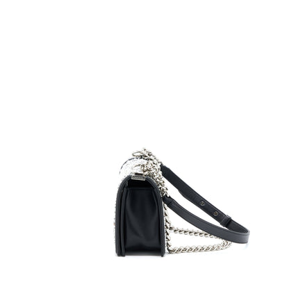 Chanel Medium Boy Bag Limited Lambskin Black/White